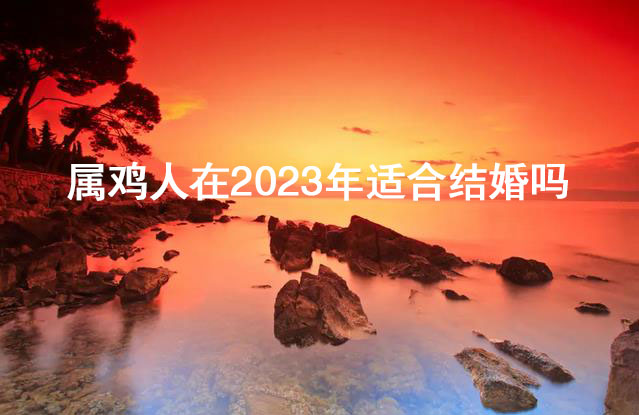 属鸡人在2023年适合结婚