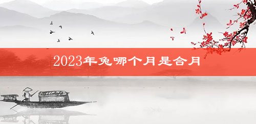 2023年兔哪个月是合月